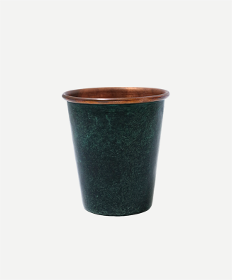 Vaso Liso de Cobre Negro Mediano