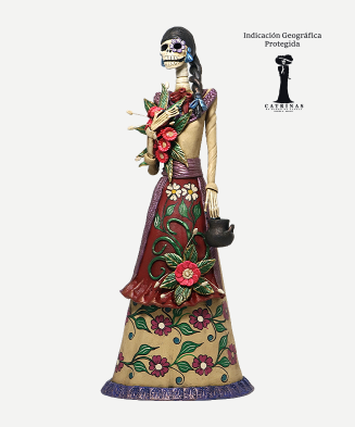 Catrina con Flores de 43 cm