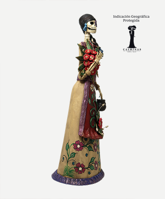 Catrina con Flores de 43 cm