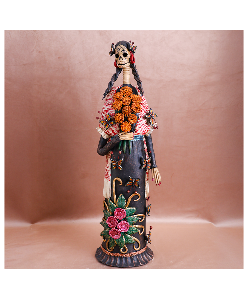 Catrina con Rebozo de 47 cm